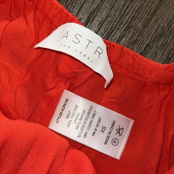 ASTR THE LABEL Liana Romper Hot Red - Picture 8 of 11
